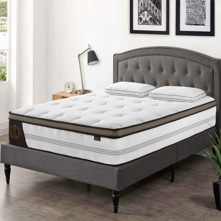 Matelas hybride 180 x 200 &eacute;paisseur 31 cm m&eacute;moire de forme et ressorts ensach&eacute;s